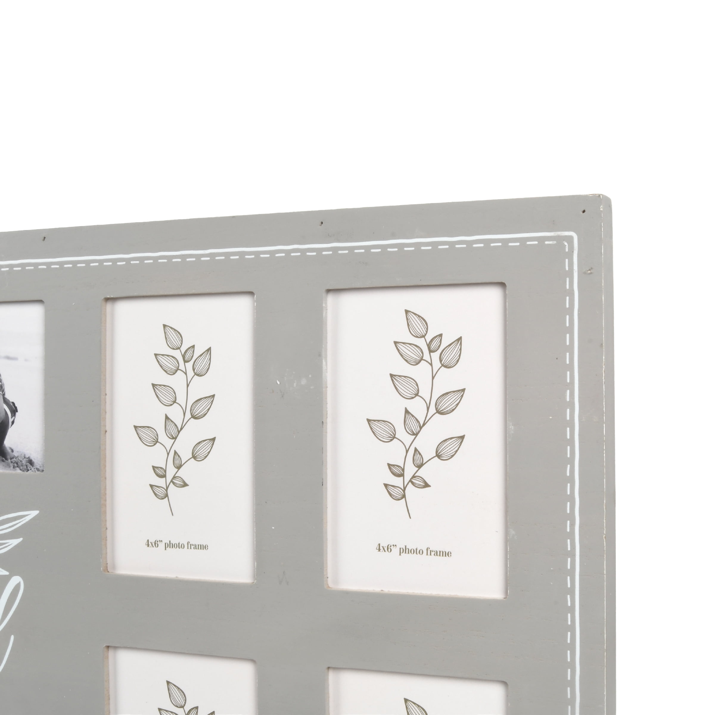 Prinz 12-Opening Blessed Wall Hanging Collage Picture Frame, for 4 x 6 Photos, Natural