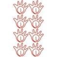 thumbnail image 1 of Mini Paper Clip, 100Pcs Present Lovely Decor Hand Design Office Paperclip  For Document Red,Pink,Yellow, 1 of 8