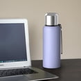 thumbnail image 5 of Modern 20oz Stainless Steel Thermal Bottle with Tea Filter and Cup Lid, Vacuum Insulated Coffee Mug with 316L Inner Liner, Leakproof Travel Thermos for Office, Commute & Outdoor, 5 of 7