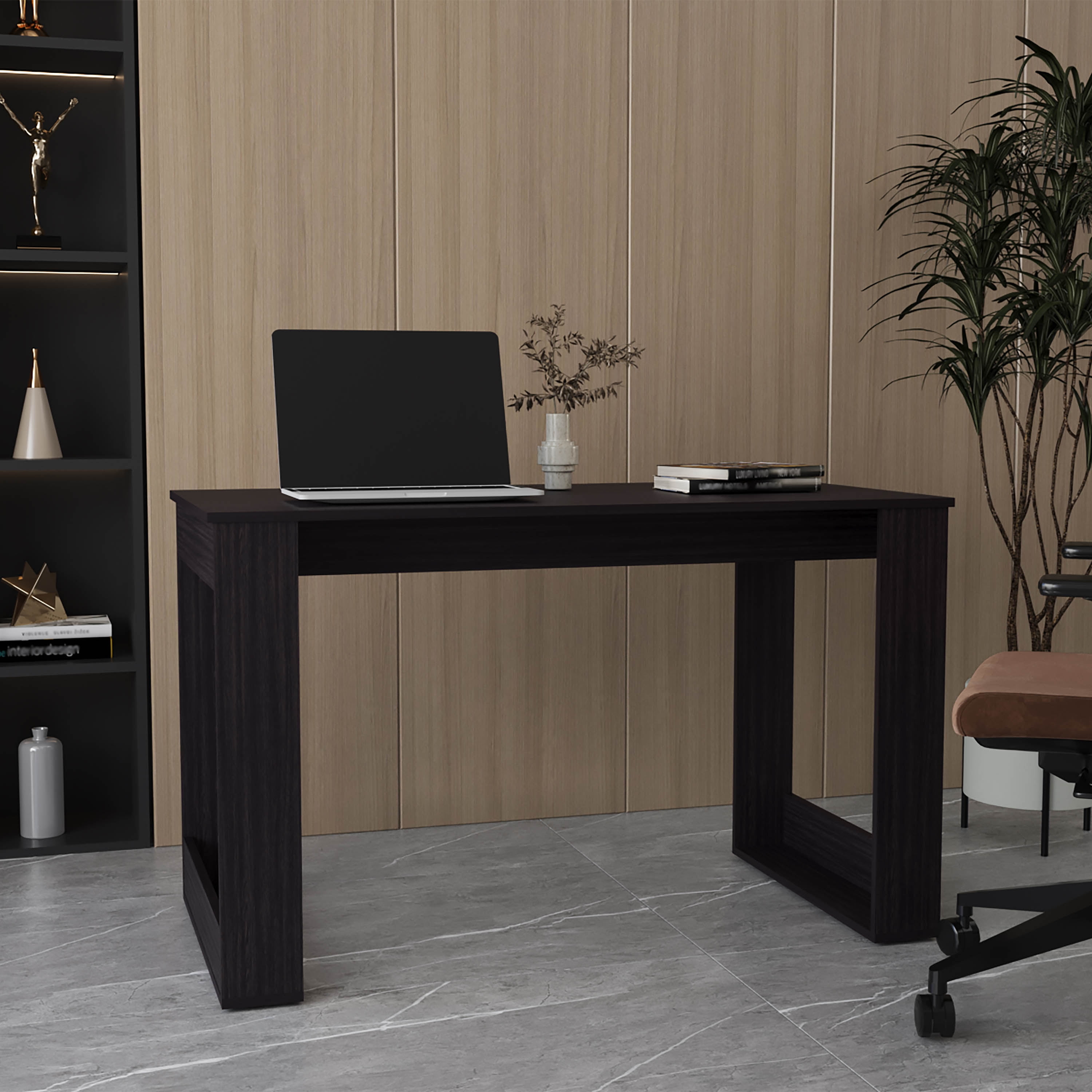 Astoutdoor Oviedo 120 Writing Desk, Home Office, Black