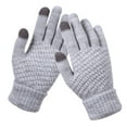 thumbnail image 1 of ManxiVoo Winter Touch Screen Gloves for Women and Men Thermal Knitted Texting Gripper Snowflake Pattern Cold Weather Pair, 1 of 3