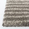 thumbnail image 4 of SAFAVIEH Hudson Shag Jagoda Striped Area Rug, Grey/Ivory, 9' x 12', 4 of 8