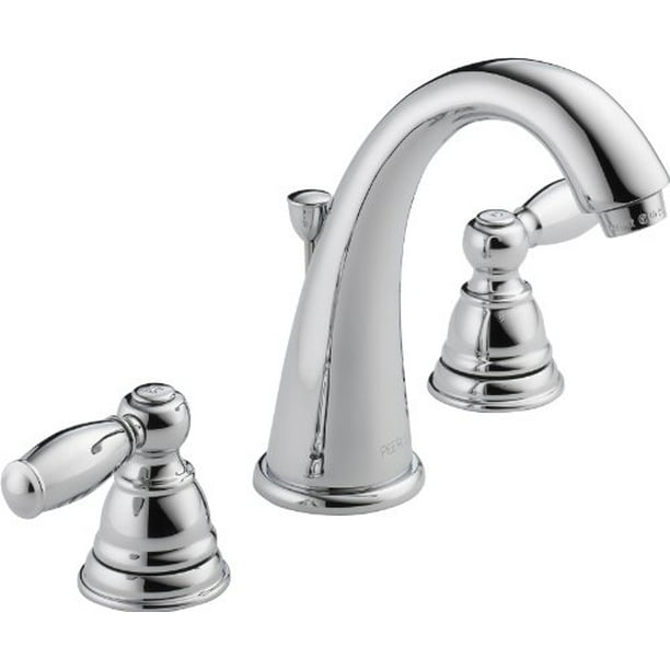 Peerless Claymore Widespread Bathroom Faucet Chrome Bathroom Faucet 3 Hole Bathroom Sink Faucet Drain Assembly Chrome P299196lf Walmart Com Walmart Com
