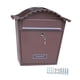 thumbnail image 4 of Buzón de correo Buzón de pared Buzón de sugerencias de metal Porta periódicos Buzón de correos Marrón, 4 of 9