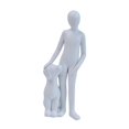 thumbnail image 4 of con perro, estatua, adorno, decoración de escritorio, accesorio, significativo, reflexivo, Blanco, 4 of 9