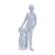thumbnail image 4 of Figura decorativa de hombre con perro, 5,5 x 4 x 16,5 cm. Un regalo entrañable y un accesorio adorable. Blanco, 4 of 9
