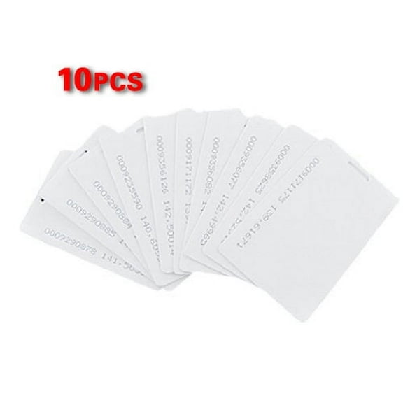 10 Pcs White 125Khz 0.8mm RFID Access Proximity Card