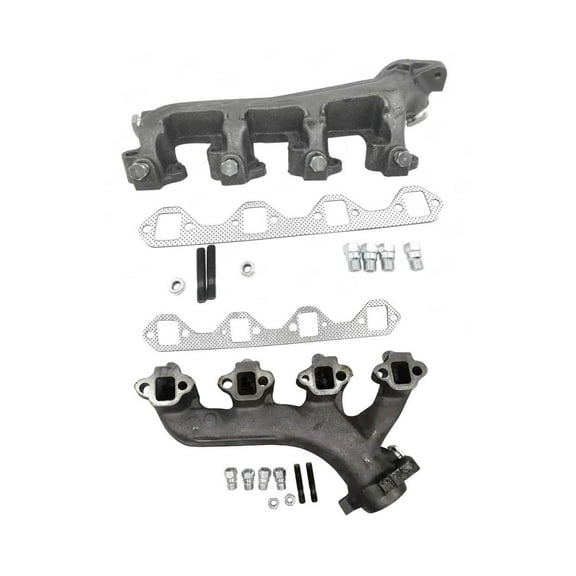 Exhaust Manifolds Left Right WGaskets For 1988-1996 Ford F150 Bronco 5.8L Engine