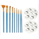 thumbnail image 3 of Juego de paleta de pinceles para pintar acuarela acrílica perlada Pincel de varilla herramientas de arte Material duradero, 3 of 5