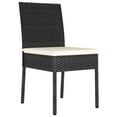 thumbnail image 5 of vidaXL 5 Piece Garden Dining Set Poly Rattan Black, 5 of 5