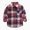 Watermelon Red, variant on YIWULA Baby Boys Plaid Shirt Toddler Flannel Button Down Jacket Long Sleeve Outfits Infant School Uniform Shirts Cotton Shacket Coat(8-9 Years,Blue)