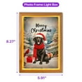 thumbnail image 5 of Merry Christmas Labrador Retriever Enjoys Woofmas Winter Xmas Holiday Acrylic Plaque with Wood Photo Frame Box Lab Dog Lover Gifts Light Box - 02022, 5 of 5