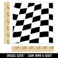 thumbnail image 2 of Waving Racing Checkered Flag Pattern Self-Inking Rubber Stamp Ink Stamper - Red Ink - Large 1-1/2 Inch, 2 of 7