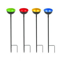 Yard Decoration Garden Sheep Hook Iron Crafts Garden Bee Water Feeder Outdoor Rust-proof Ground Pole Feeder