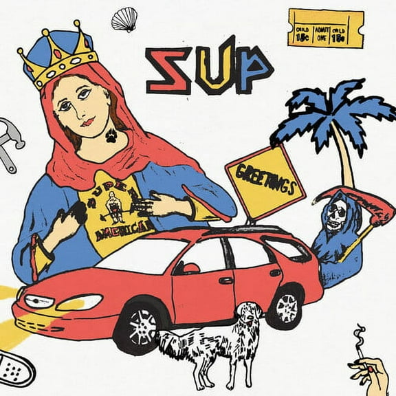 Super American - SUP - Half Red / Half Blue - Music & Performance - Vinyl