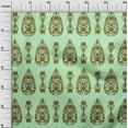 thumbnail image 2 of oneOone Organic Cotton Voile Fabric Leaves & Floral Ethnic Print Fabric By Yard 42 Inches Wide, 2 of 4