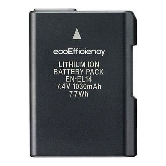 replacement nikon en-el14 battery for nikon d3100, d3200, d3300, d5100, d5200, d5300, d5500, p7000, p7100, p7700 dslr cameras