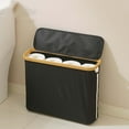 thumbnail image 1 of QTOCIO Contenant de Rangement pour Papier en Rouleau de Tissu Contenant de Rangement pour Papier en Rouleau de Toilette Pliable Grande Capacité Contenant de Rangement pour Papier en Rouleau, 1 of 4