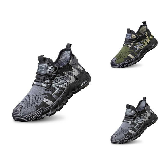 Men's Breathable Casual Shoes Lightweight On Sneakers Comfortable Walking Running Soft Sole Knit Loafers For Daily Wear Spring Summer Fall Men Shoe