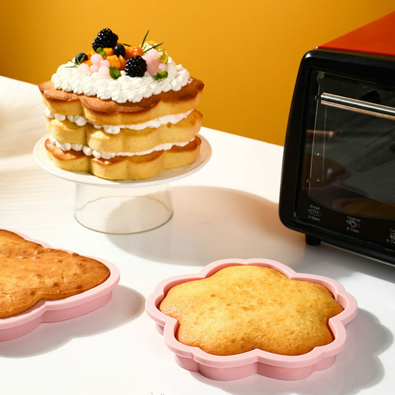3PCS Mini Bundt Cake Pan, 6Cavity Heritage Bundtlette Cake Silicone Mold  for Baking,Non Stick Fancy Molds for Fluted Tube Cake