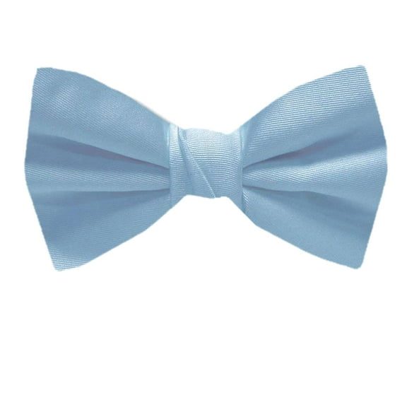 BuyYourTies - PBT-ADF-1 - Men's Pre-tied Formal Tuxedo Solid Color Bow Tie Blue