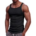 thumbnail image 4 of JTSRKL Ribbed Tank Tops for Men Slim Fit Sleeveless Textured Lightweight Breathable Shirts Stretchy Summer Training Beach Soft Fit Wear Tees, 4 of 9