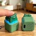 thumbnail image 6 of Naittoop 6 Packs Croaking Frog Keyboard Fidget Clicker Keychain – Frog Keyboard Toy with Sound & LED Light, Rechargeable Fidget Keychain for Stress Relief Anxiety (USB Charging Port), 6 of 6