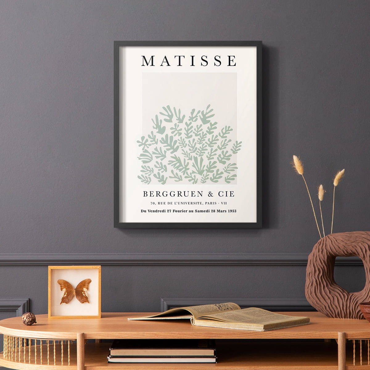 Matisse CLXXIII Framed Print in Black Solid Wood 22 x 28 Framed Print