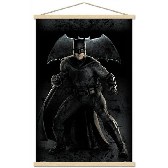 DC Comics Movie - Justice League - Batman Wall Poster with Wooden Magnetic Frame, 22.375" x 34"
