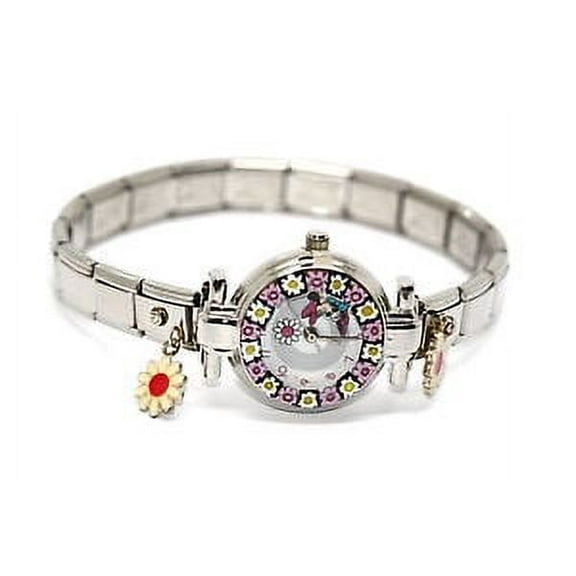 Minnie Mouse Murano Glass Charm Watch Walt Collection