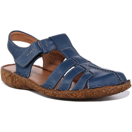 

Josef Seibel Rosalie 48 Women s Leather Closed Toe Sandal With Strap In Ocean Size 6