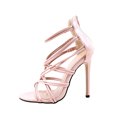 thumbnail image 2 of Sandalias de mujer Zapatos de fiesta Sandalias sexy Punta abierta Tacones súper altos Stilettos de boca de pez Wmkox8yii shjk5797, 2 of 8