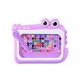 thumbnail image 2 of Magnetic Drawing Board for Kids, Dinosaur Themed Puzzle Toy with Magnetic Pen and Color Beads, Green Pink Purple Colors, 2 of 6