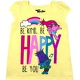 thumbnail image 4 of DreamWorks Kids 3-Pack Shorts Sleeve T-Shirts for Toddlers and Little Girls - Trolls, 4 of 4