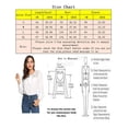 thumbnail image 4 of Camisa de gasa de retazos de encaje de manga larga azul / blanca Blusa informal de corte holgado para mujer S Soledad Camisa de gasa, 4 of 10