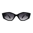 thumbnail image 3 of Womens Celtic Cross Motif Hinge Mod Geometric Cat Eye Sunglasses Black Gold Smoke, 3 of 4