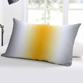 thumbnail image 5 of Orange Grey White Throw Pillow Covers, Farmhouse Ombre Color Modern Simple Soft Breathable Pillow Cases with Invisible Zipper for Sleeping, Standard Pillowcases for Couch Bed Sofa Chair 20x26 Inches, 5 of 6
