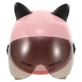 thumbnail image 3 of Casco decorativo universal para ciclismo, casco de media cara con orejas de gato, casco para montar al aire libre, casco de bicicleta eléctrica de verano., 3 of 7