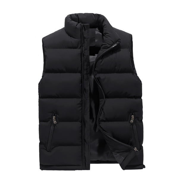 Chaleco casual de talla europea para hombre, chaleco de algodón cálido para otoño e invierno para hombre, suministro y comercialización de fábrica de Amazon FBA