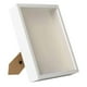 thumbnail image 2 of Caja de sombra de madera con marco, caja de sombra profunda, 21,9 cm x 27 cm, vitrina para exhibición conmemorativa Blanco, 2 of 9