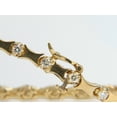 thumbnail image 5 of 1.50ct. DIAMONDS DECO BONE LINK BRACELET 14KT FULL CUT BRILLIANTS, 5 of 9