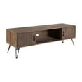 thumbnail image 3 of Industrial Style Reclaimed Wood Tv Stand With 2 Storage Cabinets For Living Room Media Center, 3 of 5