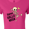 thumbnail image 4 of Inktastic Happy Halloween with Dancing Skeleton Women's T-Shirt, 4 of 5