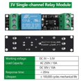 thumbnail image 2 of PCs 3V Relay Module Power Switch Board Optocoupler Isolation Drive Control Board 1 Channel (High Level Trigger) DC 3-3.3V, 2 of 5