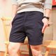 thumbnail image 3 of Pantalones cortos cargo para hombre, ropa de calle ancha, moda 2024, pantalones cortos bermudas para hombre, cintura elástica elástica, bolsillo frontal, diseño desgastado, 3 of 5