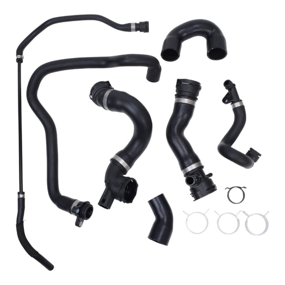 Radiator Coolant Water Hose Pipe Kit 7 Hoses for 2007-2011 BMW 128i 328i N51 E90