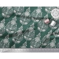 thumbnail image 3 of Soimoi Polyester Crepe Fabric Leaves & Floral Block Printed Craft Fabric by The Yard 52 Inch Wide, 3 of 3