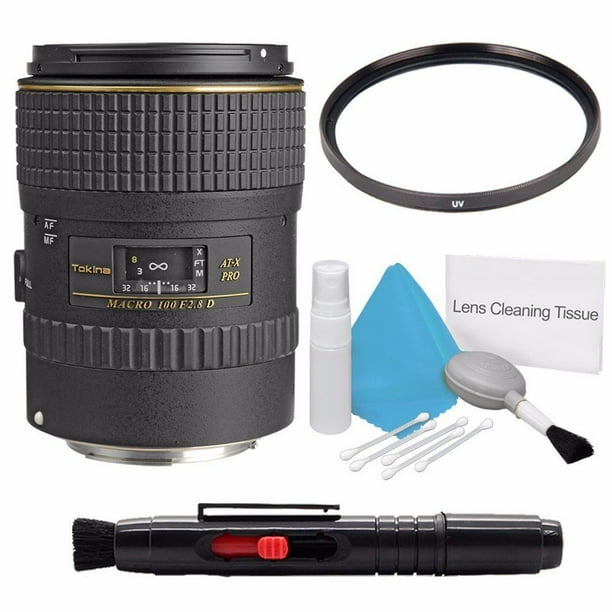 Tokina 100mm F 2 8 At X M100 Af Pro D Macro Autofocus Lens For Canon Eos International Model No Warranty Deluxe Cleaning Kit Lens Cleaning Pen 55mm Uv Filter Bundle 3 Walmart Com