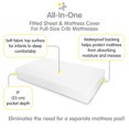 thumbnail image 7 of BreathableBaby All-in-One Fitted Sheet & Waterproof Cover for Crib Mattresses, 2-Pack, White, 7 of 7
