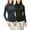 Black/Navy, variant on DEVOPS 2 Pack Women's Thermal Turtle Long sleeve shirts compression Base layer top (Medium, Black/White)